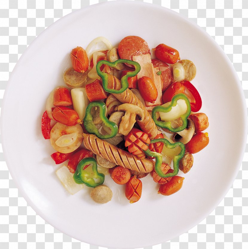 Chinese Sausage Pasta Salad Ham Mortadella - Material Free Download Transparent PNG