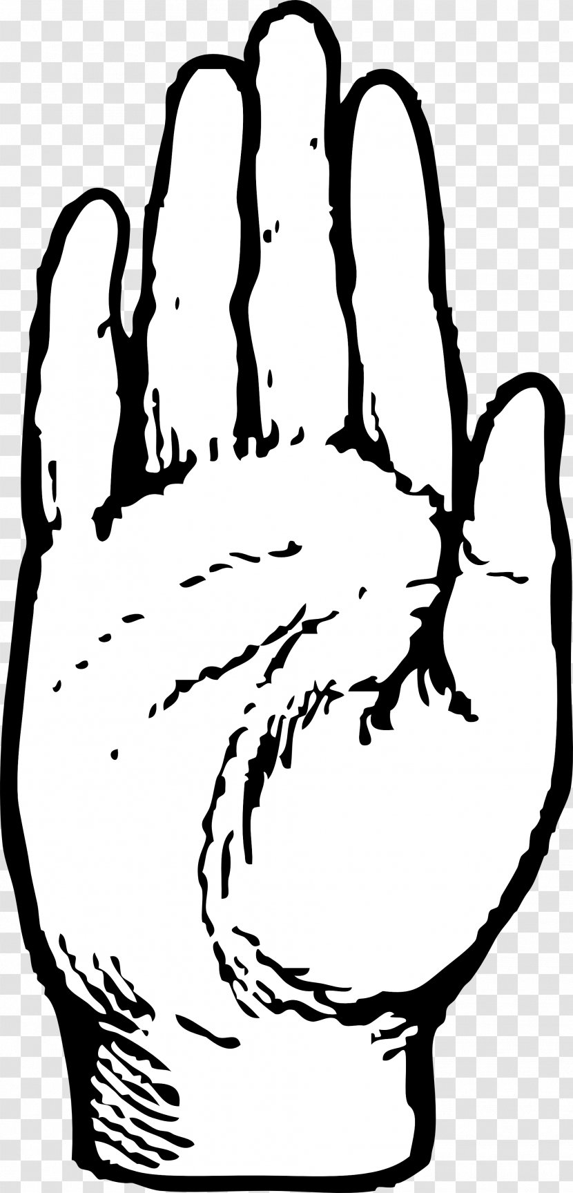 Free Content Hand Clip Art - Silhouette - Black Cliparts Transparent PNG