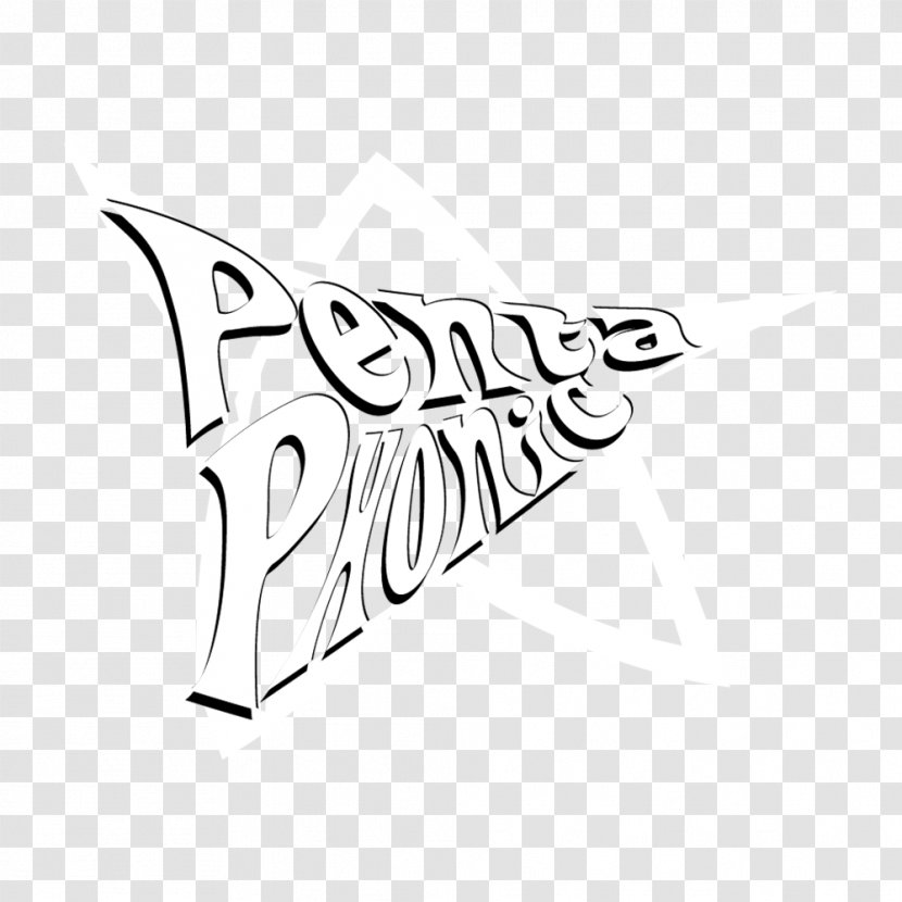 Logo Calligraphy Font - White - Pent Transparent PNG