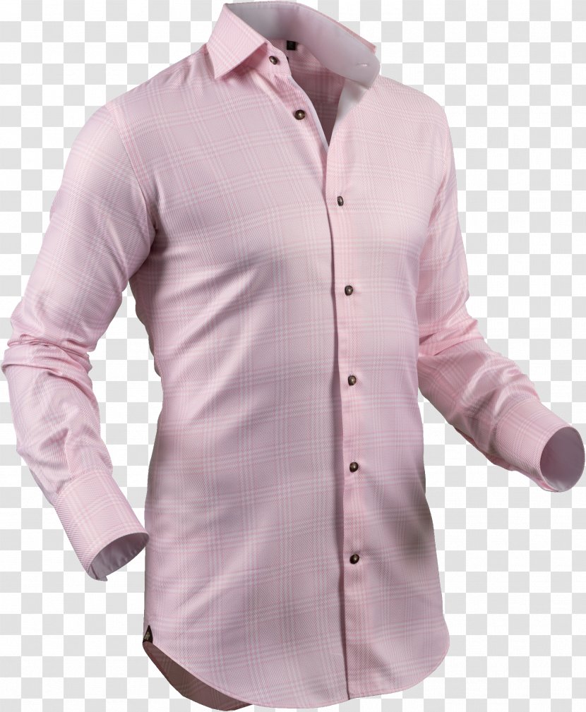 Dress Shirt Blouse Pink M Transparent PNG