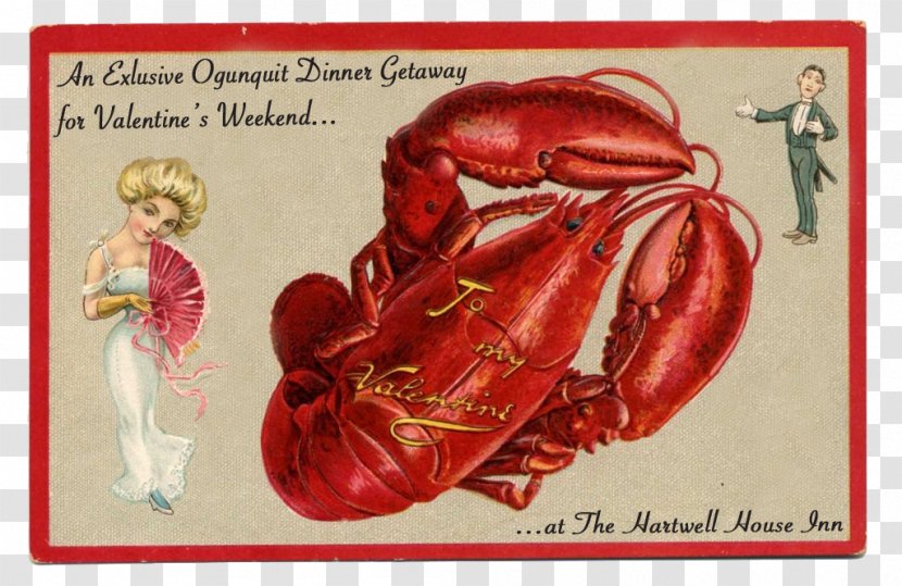 Valentine's Day Lobster Wedding Invitation Greeting & Note Cards Gift - Heart - Meal Poster Transparent PNG