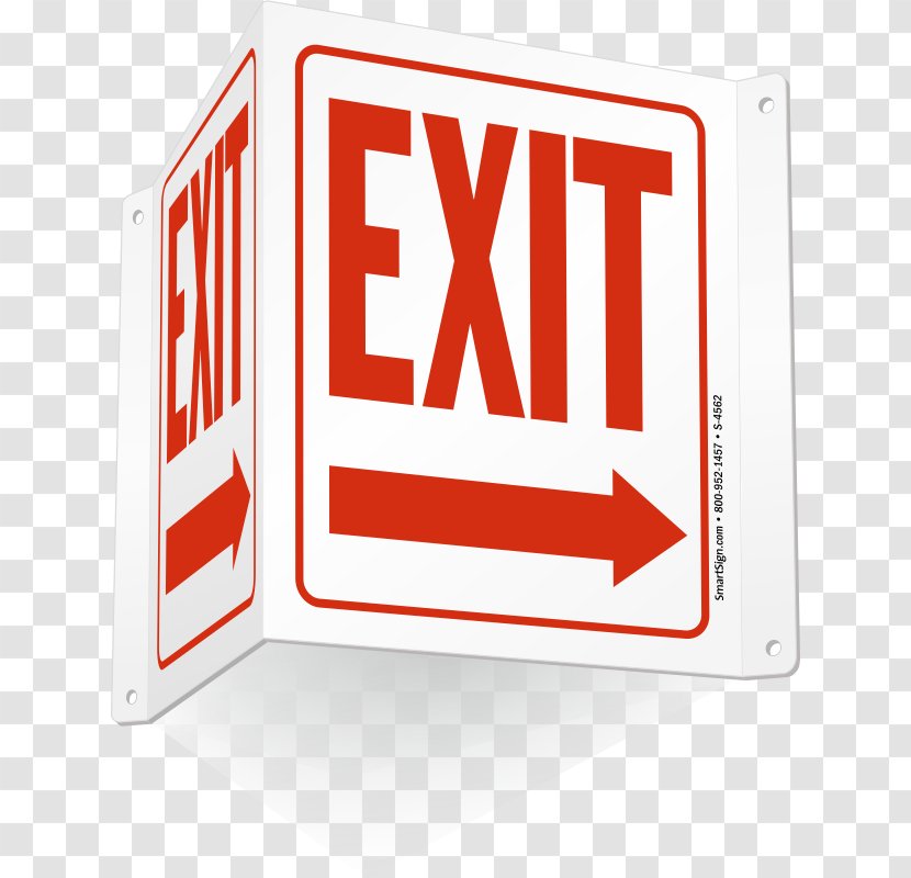 Exit Sign Architectural Engineering Signage Ceiling - Stock Keeping Unit - Realty Number One Transparent PNG