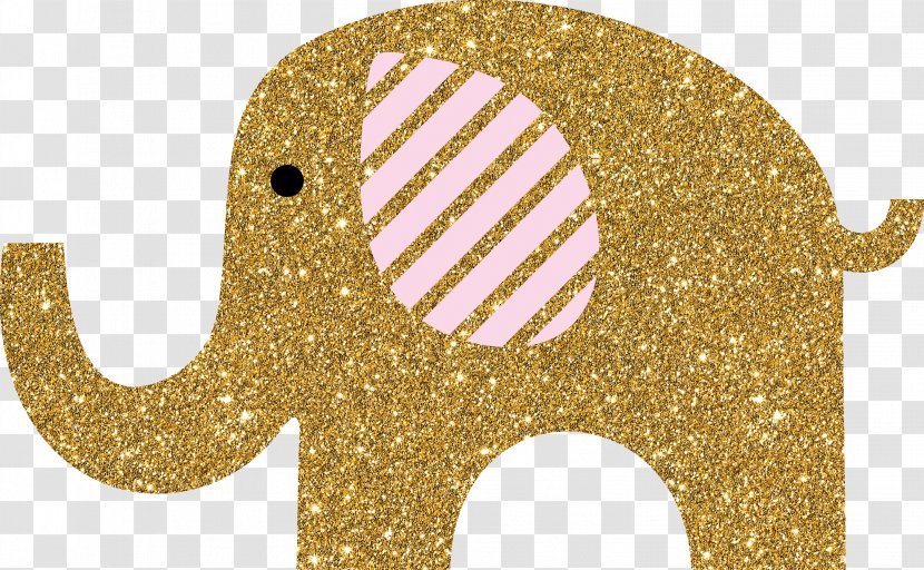 Gold Elephant Clip Art Transparent PNG