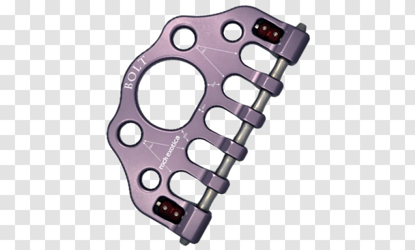 Bolt Belay & Rappel Devices Rock Climbing Anchor Plate - Purple - Rope Transparent PNG