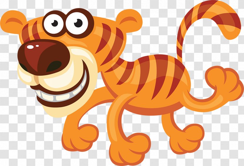 Tiger Lion Animation Drawing - Wildlife Transparent PNG