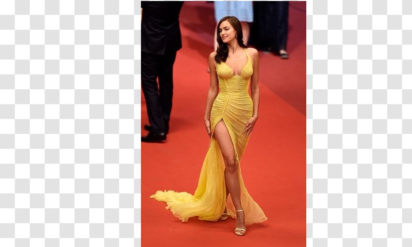 2017 Cannes Film Festival Dress Model Red Carpet Fashion - Flower - Irina Shayk Transparent PNG
