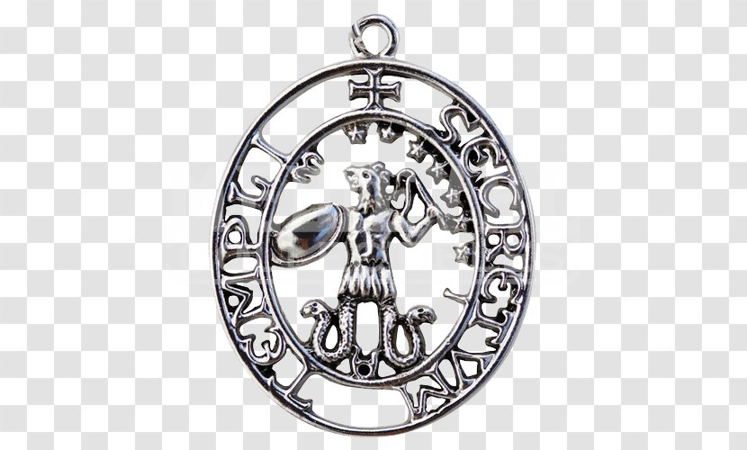 Amulet Talisman Knights Templar Seal Abraxas - Silver Transparent PNG