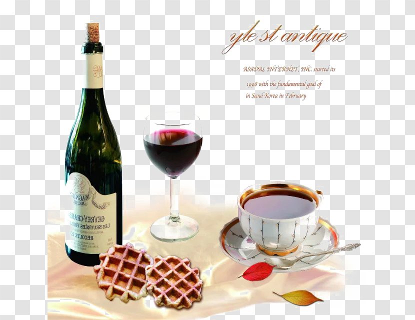 Red Wine Mulled Cocktail Liqueur - Romantic Drink At The Party Transparent PNG