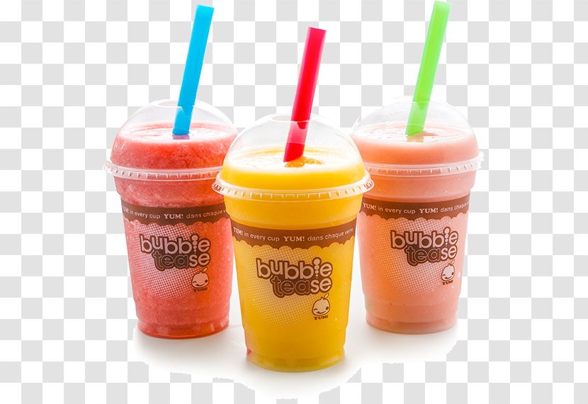 BubbleTease Orange Drink Restaurant Health Shake Vaughan - Bubble Tea Cup Recipe Transparent PNG