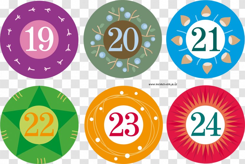 Advent Calendars Christmas Number - Numeral Transparent PNG