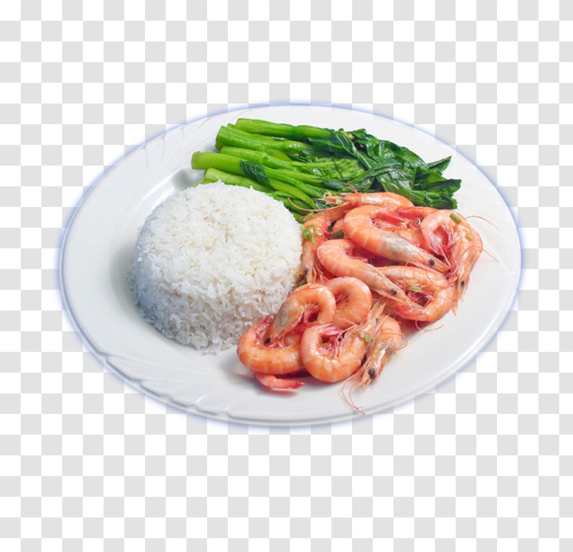 Cooked Rice Risotto Caridea Shrimp - Meal Picture Transparent PNG