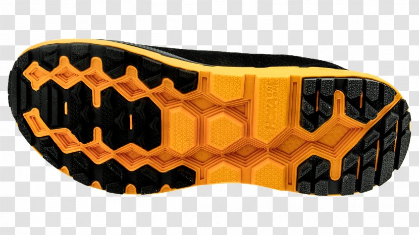 HOKA ONE Sporting Goods Shoe Trail Running - Innovation - Kumquat Transparent PNG
