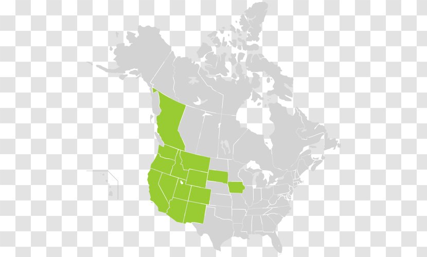 United States Blank Map Canada Transparent PNG