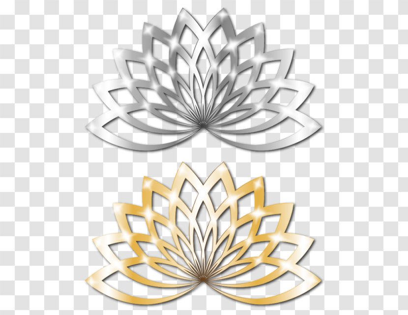 Clip Art Vecteur Resource - Gold Lotus Transparent PNG
