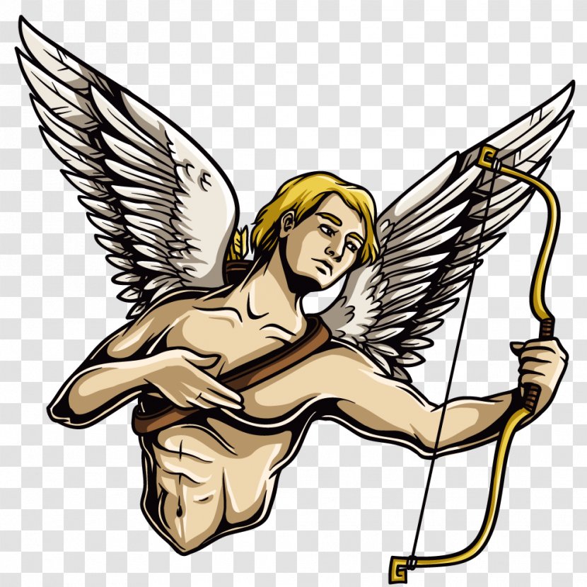 Hades Greek Mythology Sticker Illustration - Angel - Bows And Arrows Male Transparent PNG