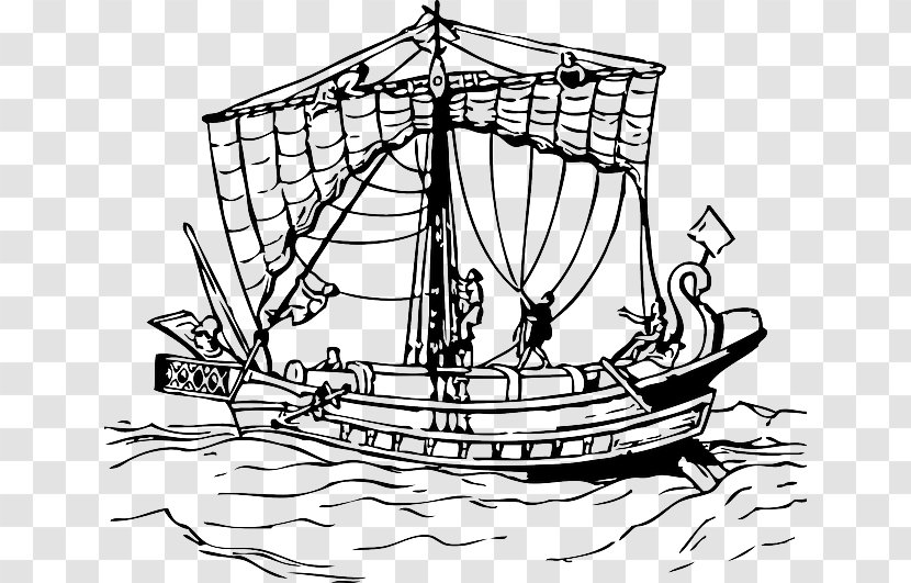 Clip Art Sailing Ship Vector Graphics - Brigantine - Sail Cloth Transparent PNG