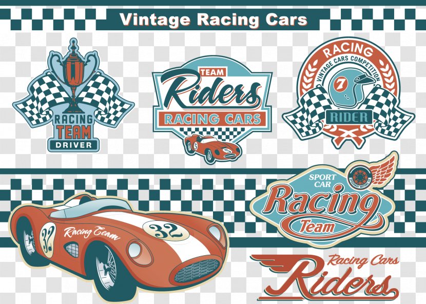 Stock Car Racing Auto Motorsport - Vintage - And Related Marks Transparent PNG