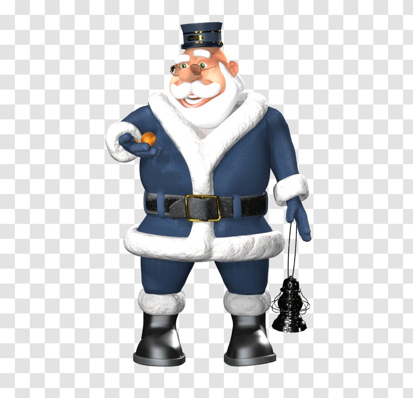 Santa Claus Train Conductor Costume Transparent PNG