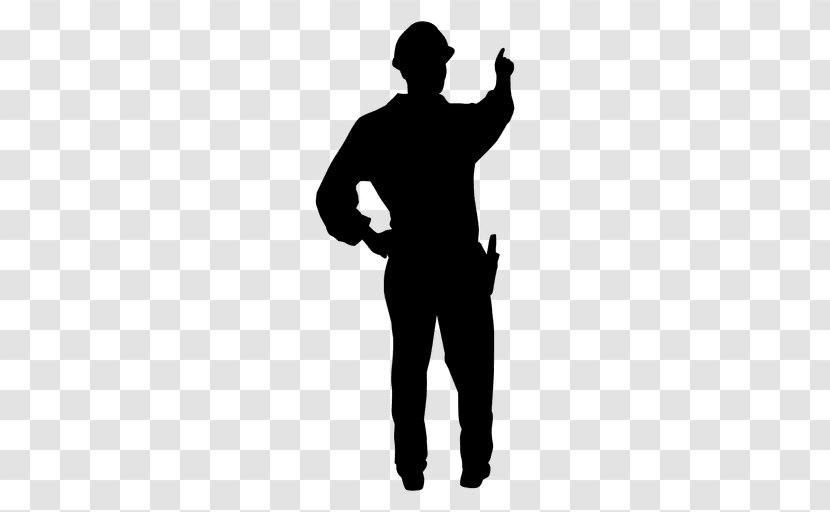 Silhouette Construction Worker Architectural Engineering Laborer - Joint - Building Transparent PNG