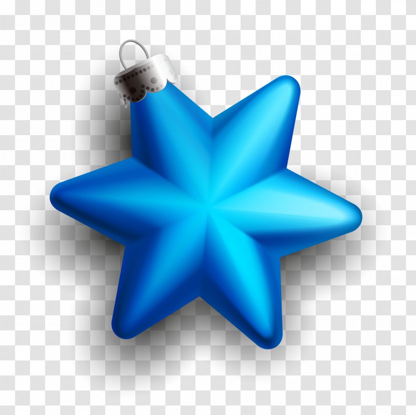 Five-pointed Star Pentagram - Symmetry - Blue Cartoon Transparent PNG