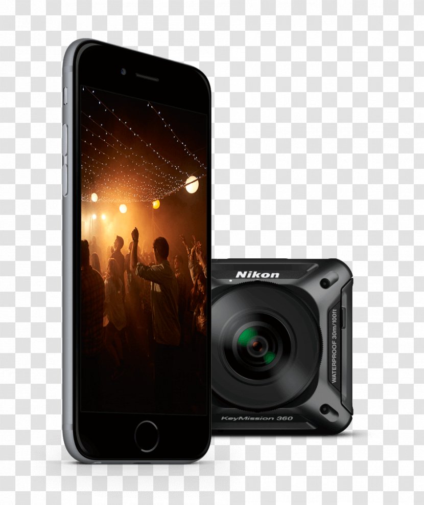 Nikon KeyMission 360 Mobile Phones Camera Lens Photography - Gadget Transparent PNG