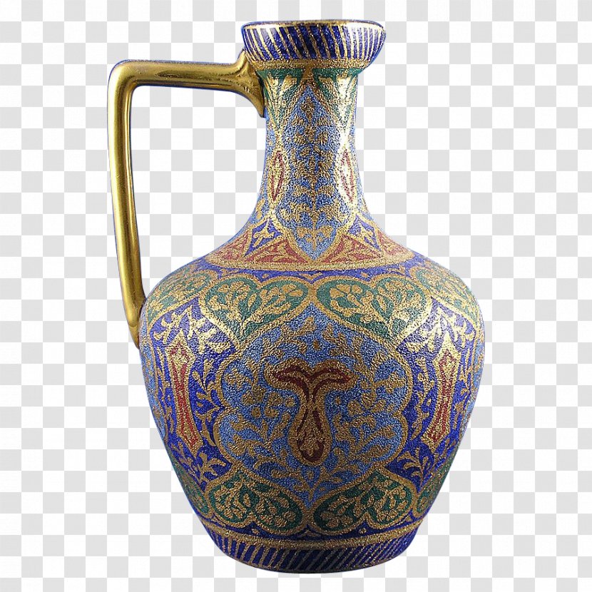Vase Ceramic Pottery Cobalt Blue Jug Transparent PNG