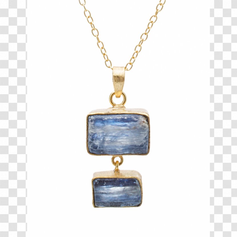 Locket Necklace Kyanite Cobalt Blue - Pendant Transparent PNG