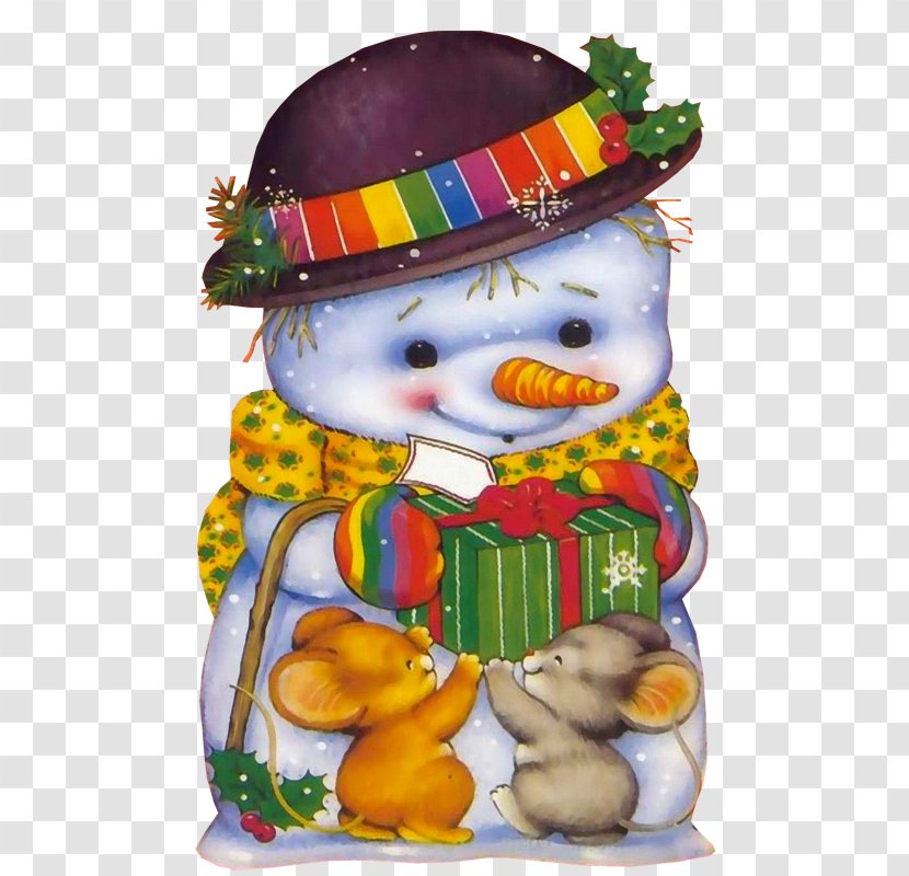 Old New Year Christmas Ornament Snegurochka Clip Art - Snowman Transparent PNG