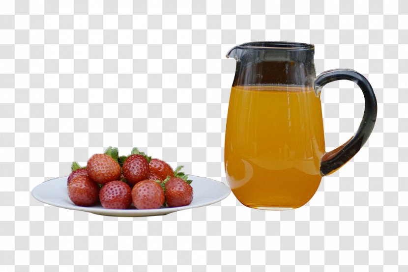 Orange Juice Strawberry Sorbet Transparent PNG