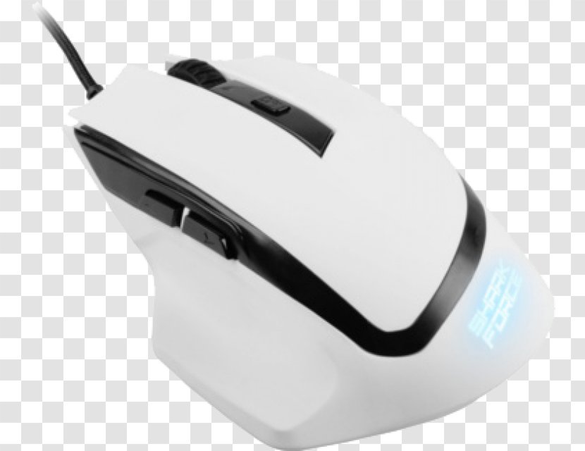Computer Mouse Sharkoon SHARK Force Keyboard ZONE M51+ USB Laser 8200DPI Black,Yellow Right-hand Optical - Electronic Device - Big White Shark Transparent PNG