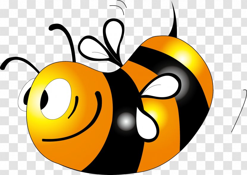 Honey Bee Clip Art - Insect - Black And White Color Elements Transparent PNG