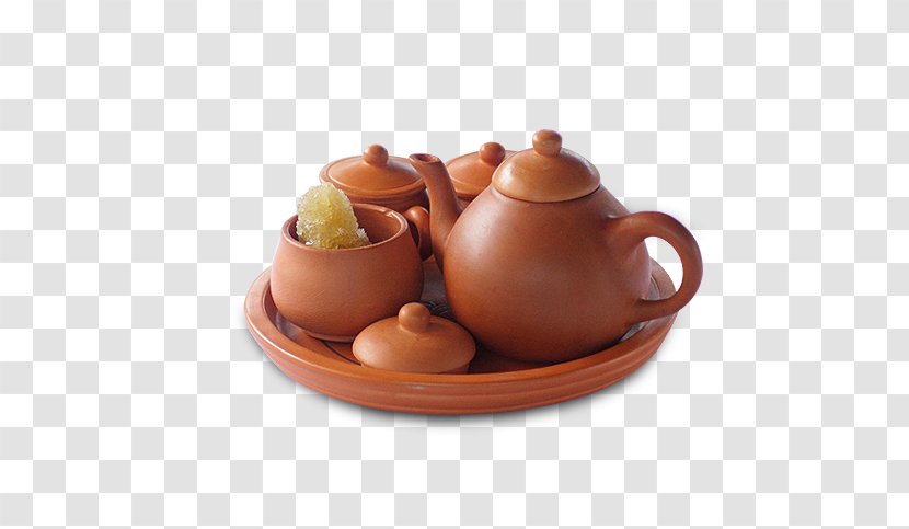 Tea Teapot - Coffee Cup - Beige Pottery Transparent PNG