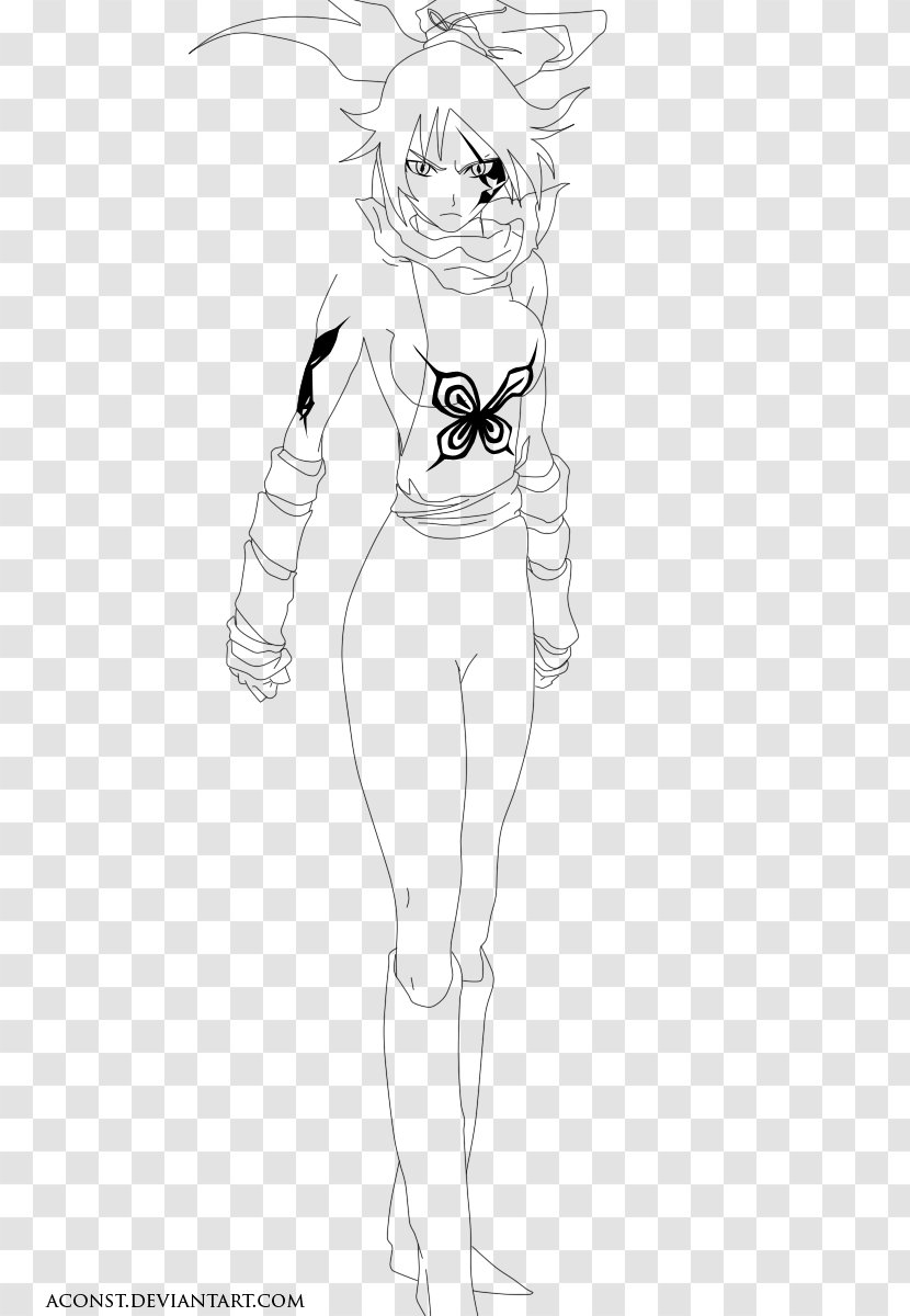 Yoruichi Shihouin Rukia Kuchiki Kusajishi Yachiru Tier Harribel Sketch - Heart - Bleach Transparent PNG