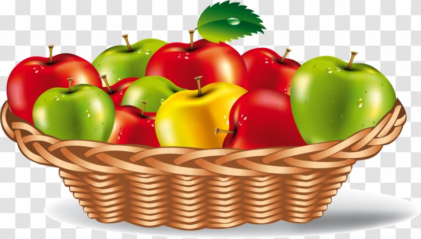 Fruit Apple Vegetable Basket Clip Art - Peppers Transparent PNG
