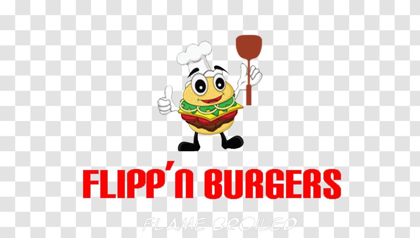 Hamburger Flipp'n Burgers Bacon Clip Art Logo - Cartoon - Frame Transparent PNG