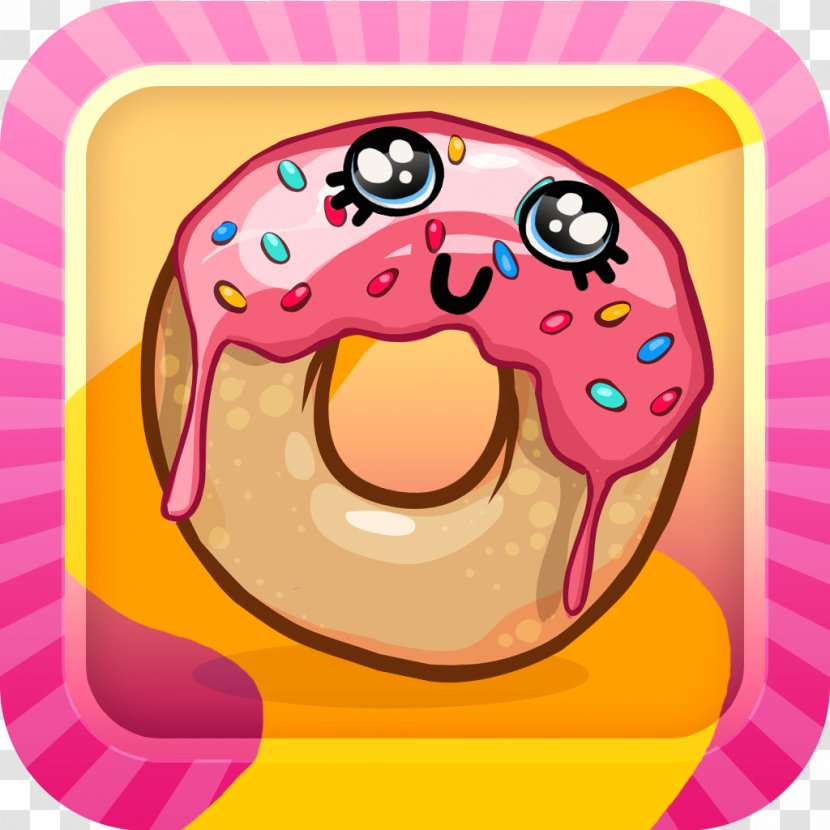 Food Nose Pink M Clip Art - Smile - Donut Cartoon Transparent PNG