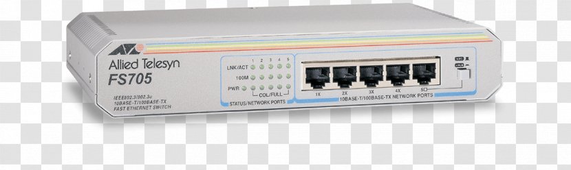 Allied Telesis Network Switch Ethernet 100BASE-TX Router - Hub Transparent PNG