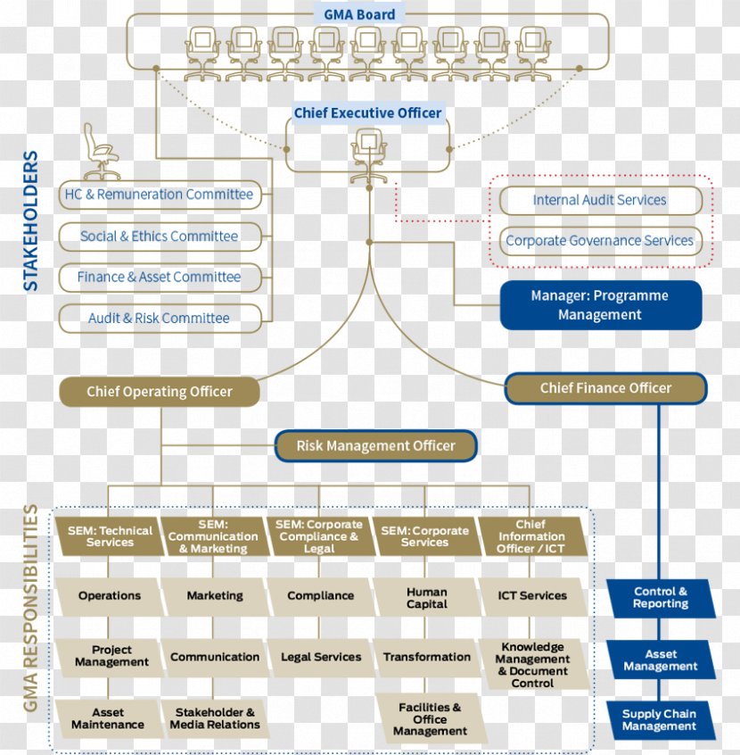 Organizational Chart Management Secretary Company - Diagram Transparent PNG