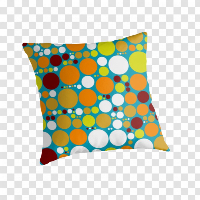 Throw Pillows Cushion Rectangle - Yellow - Polka Dot Pattern Transparent PNG