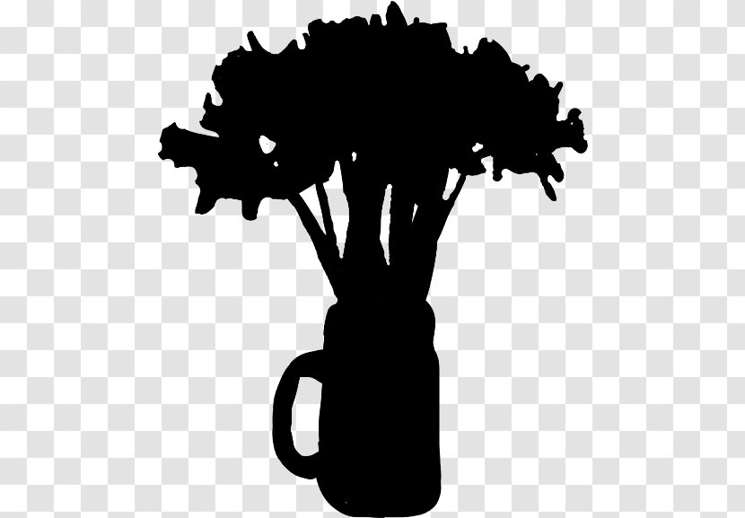 Clip Art Tree Silhouette Black M - Flower Transparent PNG