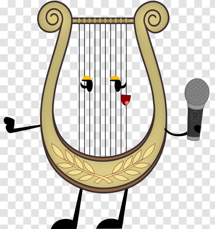 Music Cartoon - Lyre - Indian Musical Instruments String Instrument Transparent PNG