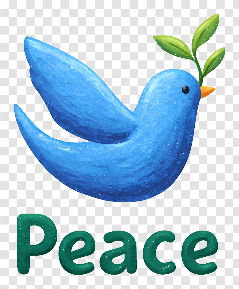 Peace Logo - Blue Peace Dove Icon Transparent PNG