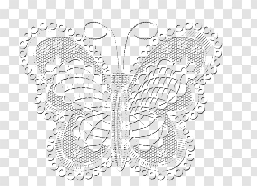 Butterfly Moth Lace Black And White Line Art Transparent PNG