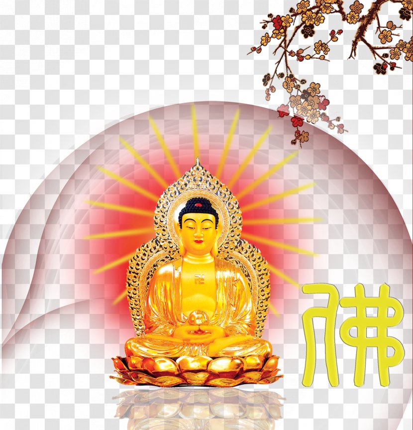 Buddhism Statue - Meditation - Golden Buddha Statues Transparent PNG