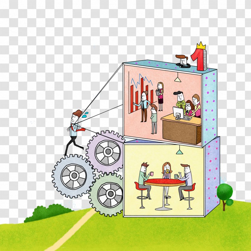 Cartoon Drawing Illustration - Getty Images - Gear Man Transparent PNG