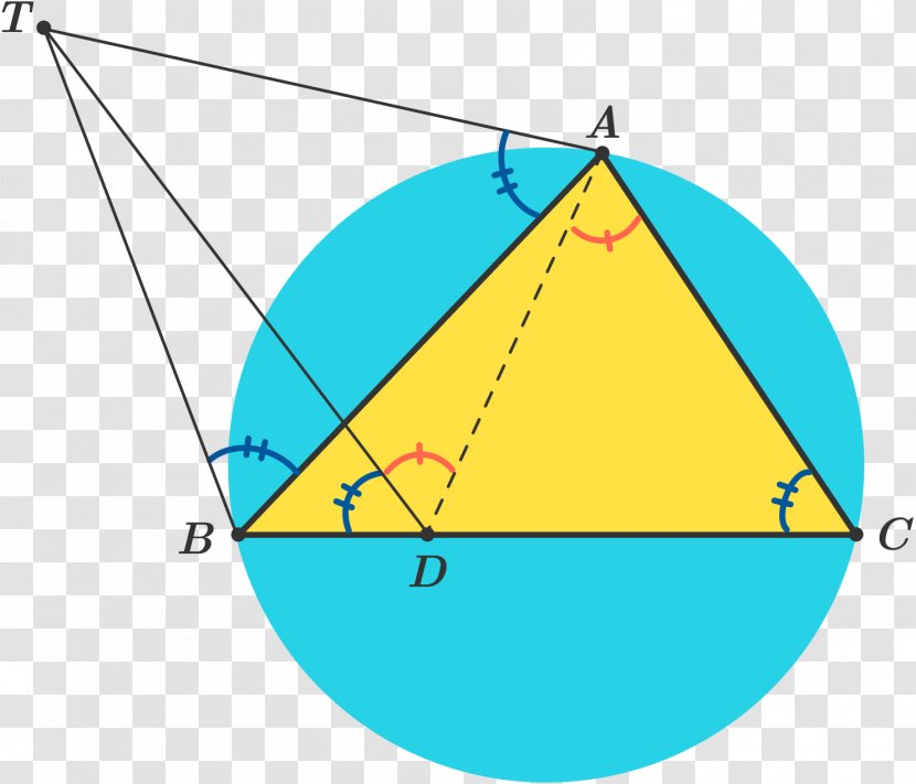 Triangle Point Tangent-secant Theorem - Tangentsecant Transparent PNG