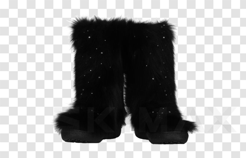 Snow Boot Fur Clothing Red Fox Dog - Shoe - Black Transparent PNG