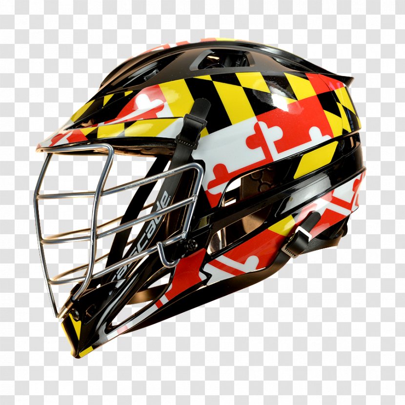 Maryland Terrapins Men's Lacrosse University Of Maryland, College Park Helmet Cascade - Ski Transparent PNG