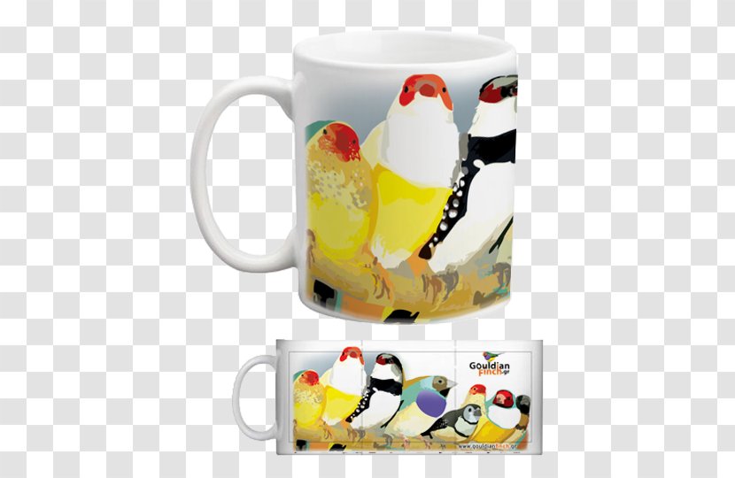 Coffee Cup Penguin Ceramic Mug - Yellow Transparent PNG