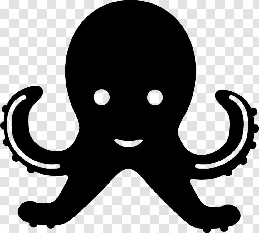 Octapus - Organism - Black And White Transparent PNG